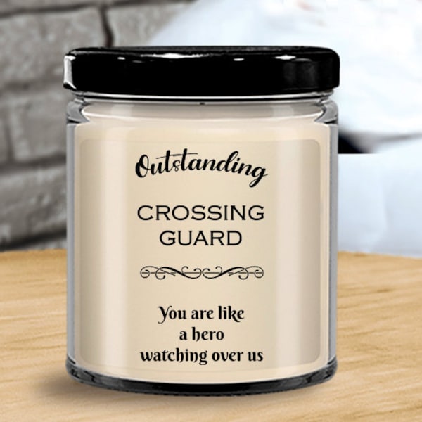 Crossing Guard Candle, Gift for Crossing Guard, Crossing Guard Appreciation, Cross Guard Cup, Present for Crossing Guard, Traffic Guard