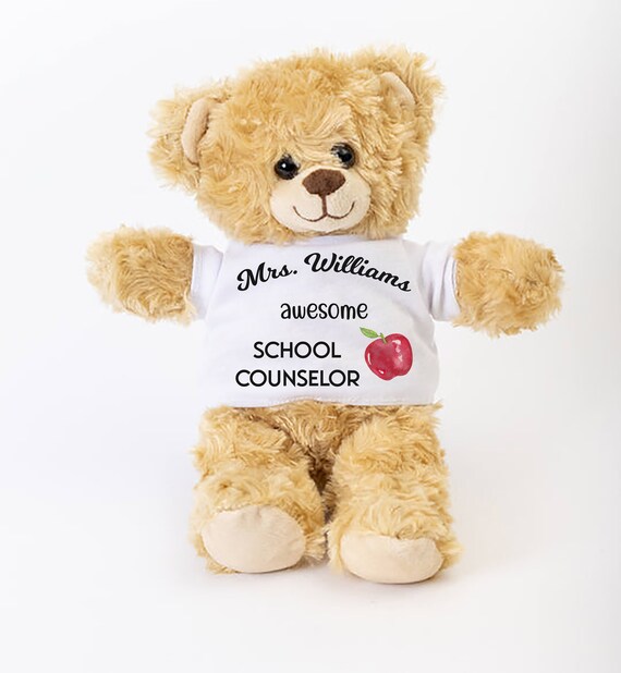 School Counselor Gift Personalized Teddy Bear School Counselor