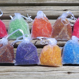 Scented Aroma Beads 1 ounce in Organza Bag.  Strong Scent.  Buy 5 or more Get a Free Gift Keychain.