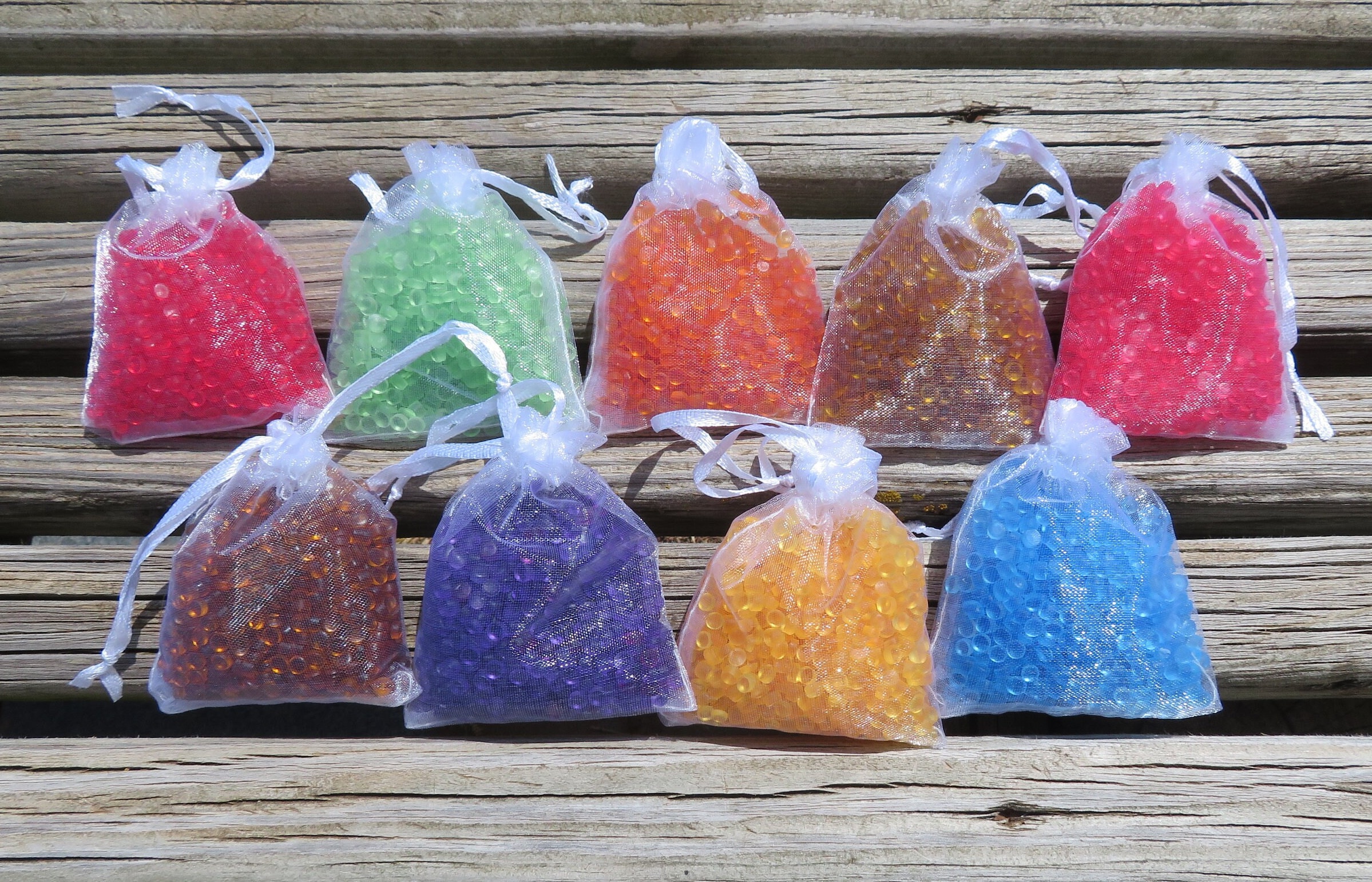 Set of 3 Highly Scented 2oz Sachet Bags, Aroma Beads, Air Freshener
