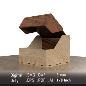 Laser Cut Recipe Card Organizer for 3x5 Cards - Vector Files - DXF, EPS, PDF