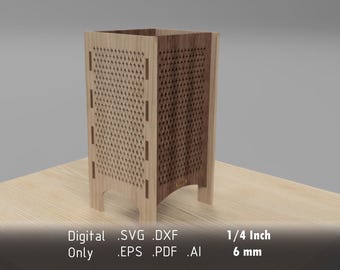 Laser cut Ikea Strala lamp pattern - dxf, svg, eps, pdf, ai files