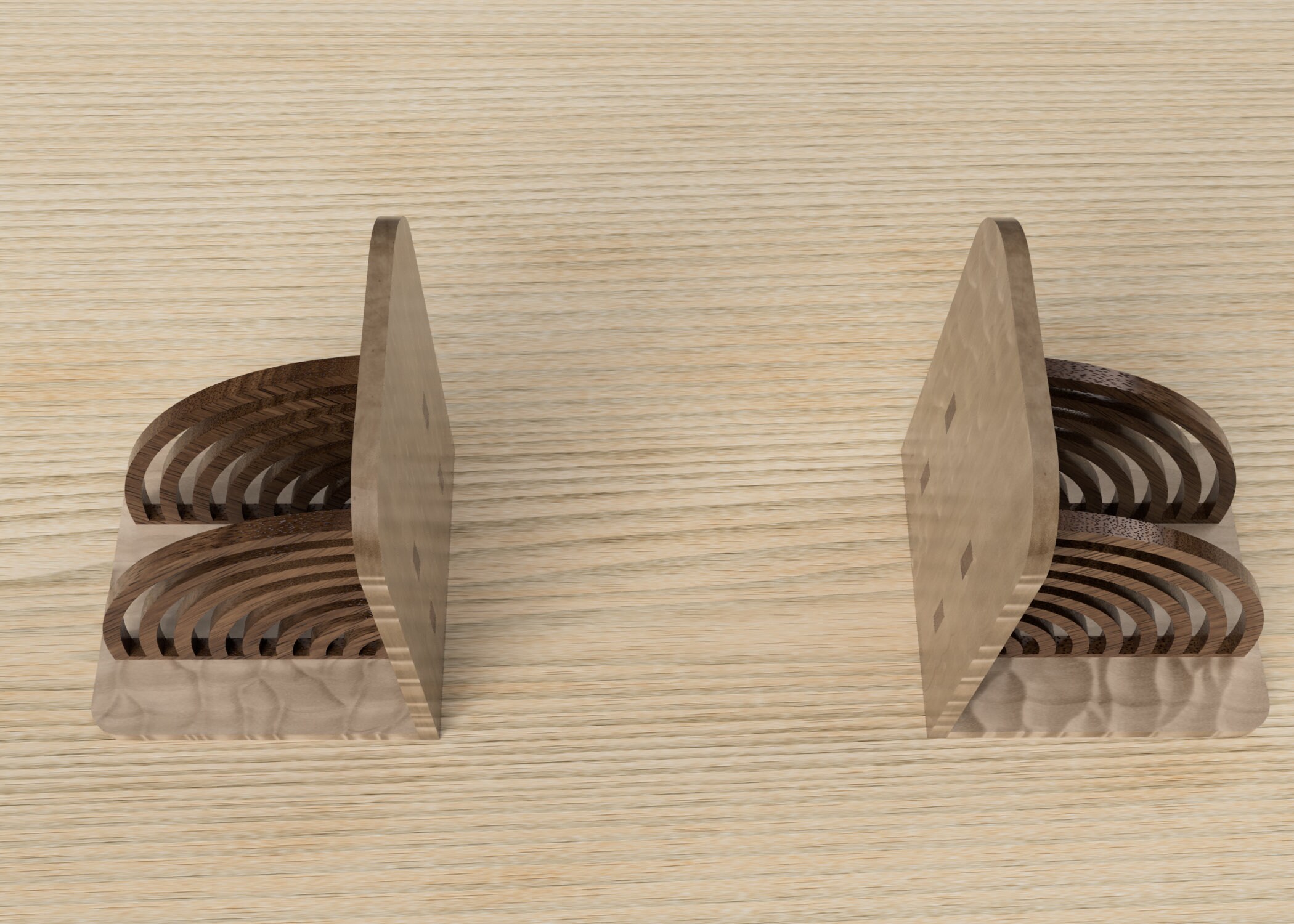 Laser Cut Book End Pattern - Modern Bookend Vector Files - Dxf, Eps ...