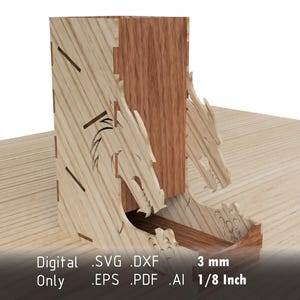 Laser Cut Dragon Dice Roller - Dungeons and Dragons Accessory - Digital Files in dxf, pdf, ai, svg, eps Formats