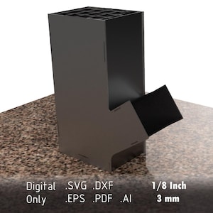 Large Laser Cut Rocket Stove for At-Home and Camping Cooking - Welding Required - 3mm and 1/8 inch Options - Files in ai, dxf, pdf, svg, eps
