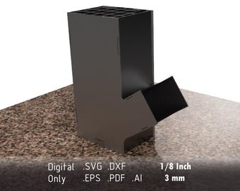Large Laser Cut Rocket Stove for At-Home and Camping Cooking - Welding Required - 3mm and 1/8 inch Options - Files in ai, dxf, pdf, svg, eps