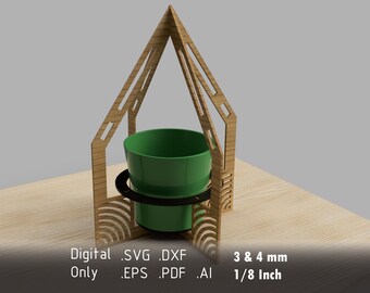 Laser Cut Upgrade for Your Ikea PAPAJA and LIMEPEPPAR Plant Pots
