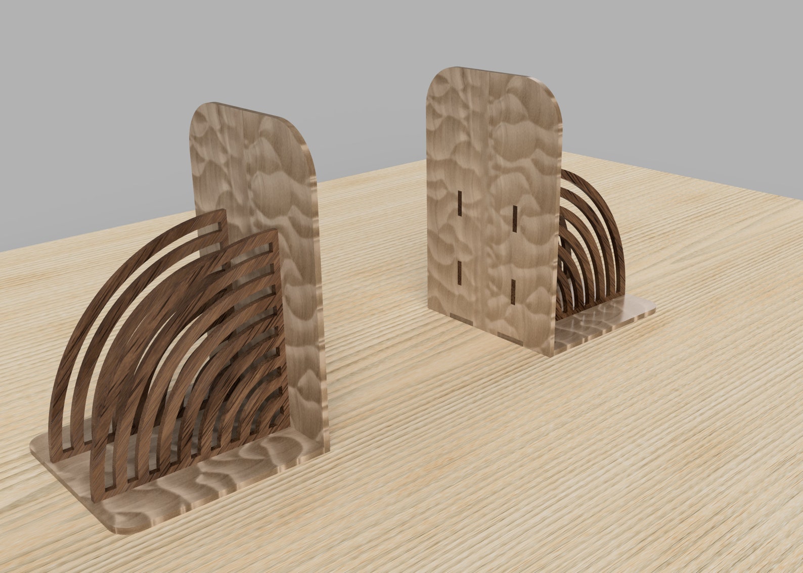 Laser Cut Modern Bookend Pattern Fichiers vectoriels Etsy France