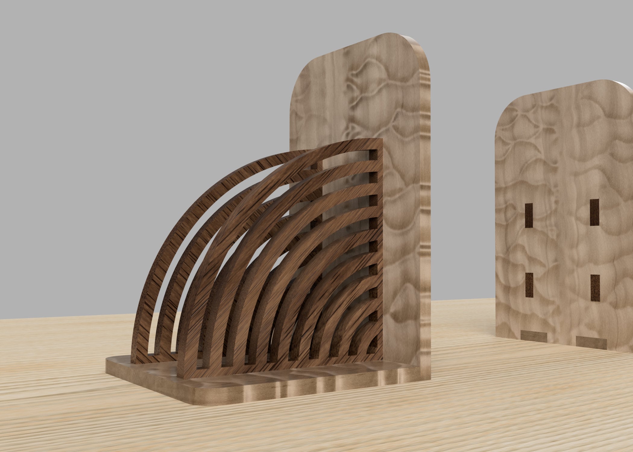 Laser Cut Book End Pattern - Modern Bookend Vector Files - Dxf, Eps ...
