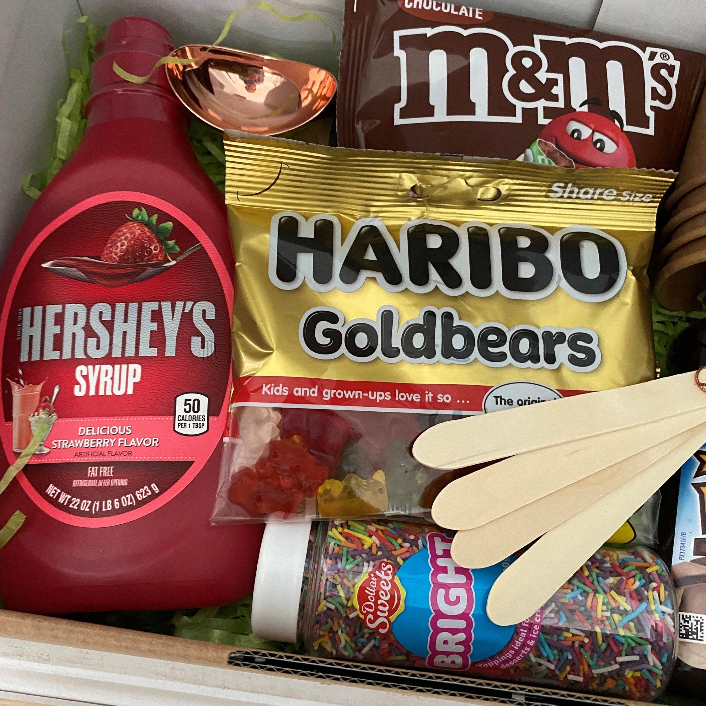 Just Add Ice Cream Gift Basket | Family Gift Baskets | Family Fun Night | -  Etsy, image size:2250x2250