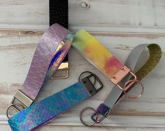 Faux Leather Key Fobs | Customised Key Wristlets | Personalised Key Holders