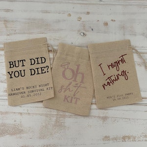 Hangover Survival Kits | Party Favours