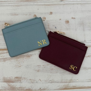 Monogrammed Card Wallet | Coin Wallet | Travel Wallet | Personalised Wallet