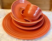 Persimmon Fiesta Ware Place Setting - Monochromatic
