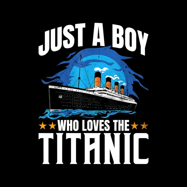 Boys who just love the RMS Titanic Digital PNG