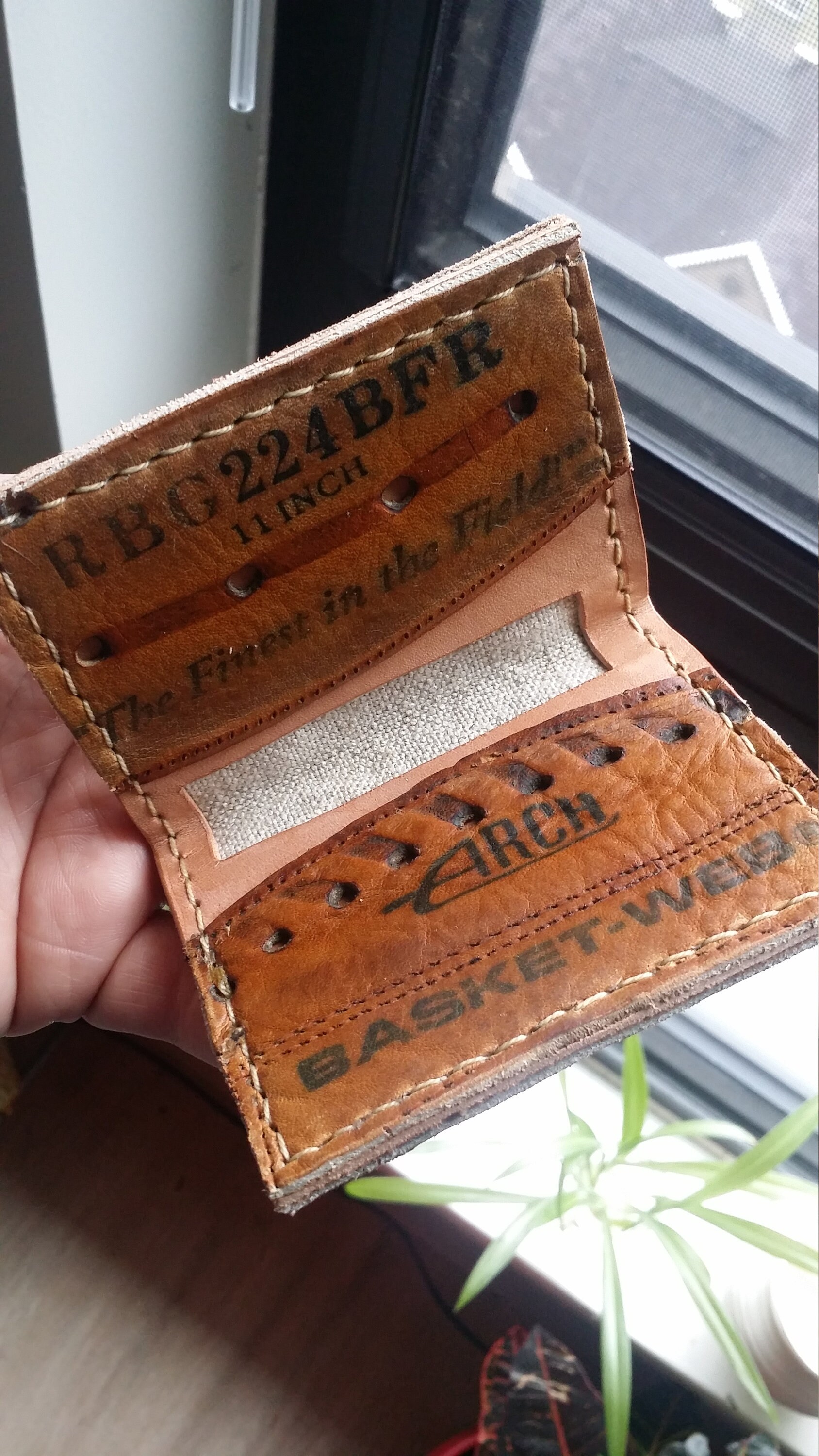 Custom baseball glove wallet Etsy