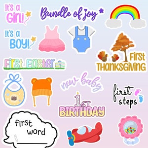 SleepyCookie : Stickers jalons bébé - Scrapbooking/cadres photo/cartes de vacances/autocollants pour album photo