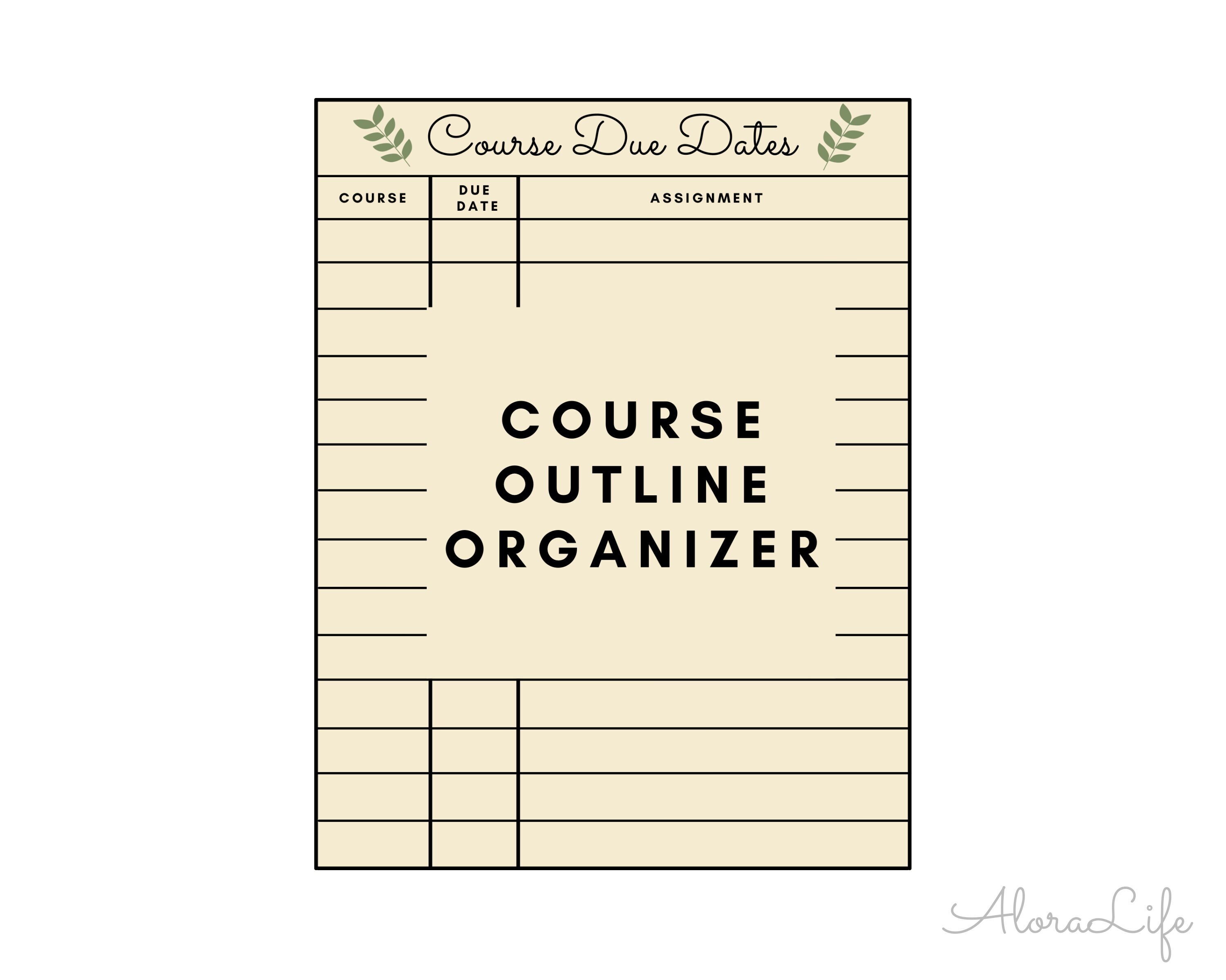 online due date organiser
