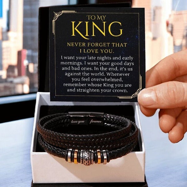 To My Man Bracelet Etsy