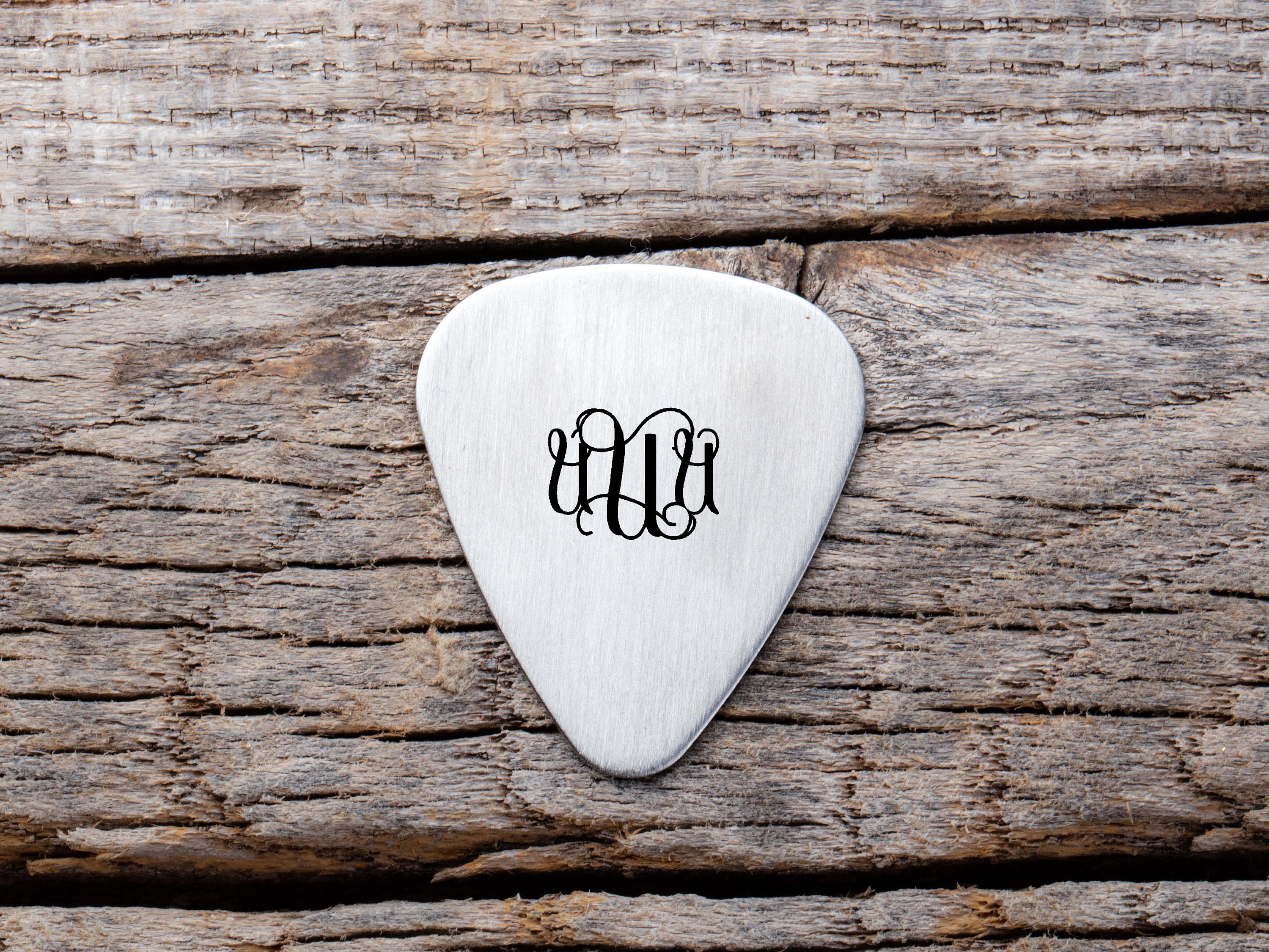 Personalized Guitar Pick with Leather Case Engraved Guitar Etsy