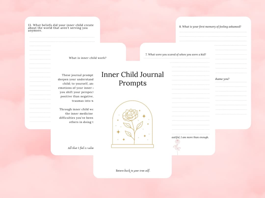 Inner Child Journal Questions, Printable Workbook, Inner Child ...