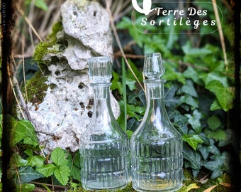 2 glass vials 17cm altar libation stemmed glass glass balloon gift idea celebration magic wicca Hoodoo witchcraft celebration