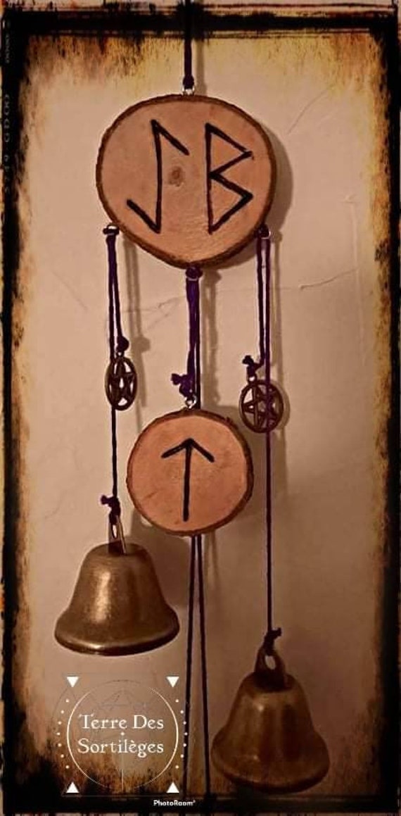 Cloche de Sorcière, Carillon, Runes Nordique