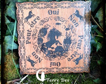 Tray for &quot;Unicorn&quot; pendulum 15cm dowsing Yes Ja yes no divination natural magic esotericism hoodoo wicca gift idea