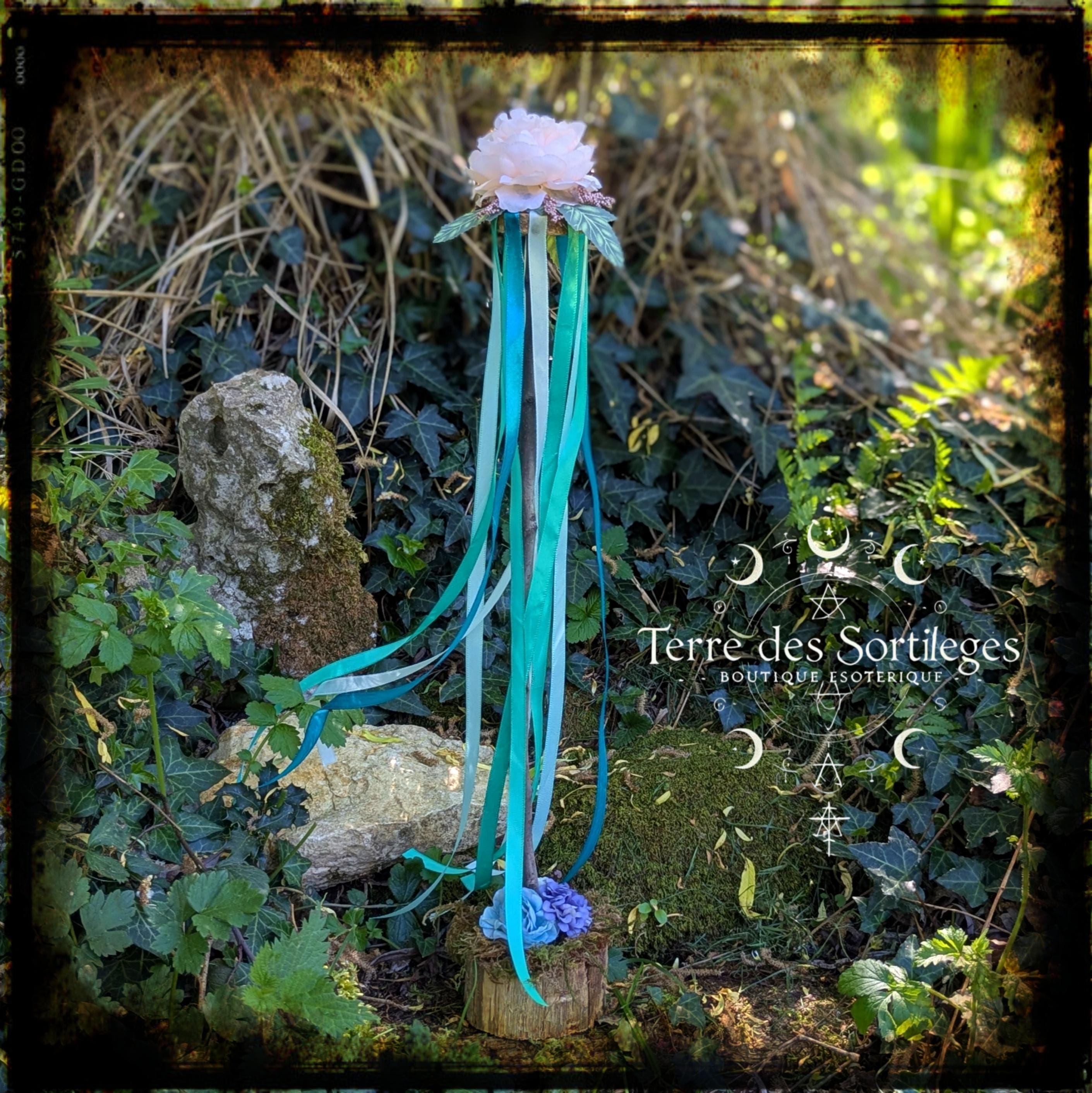 Maypole Wood Handcrafted Pear Wood Maypole With Ribbons. Beltane Decoration, Pagan ...
