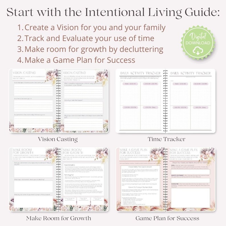 Ultimate Printable Planner BUNDLE | Printable One-year Planner ...