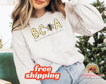 BCBA Behavior Analysis Sweatshirt Behavior Analyst Sweater Inclusion Shirt Autism Crewneck Behavior Technician Shirt ABA Crewneck A133