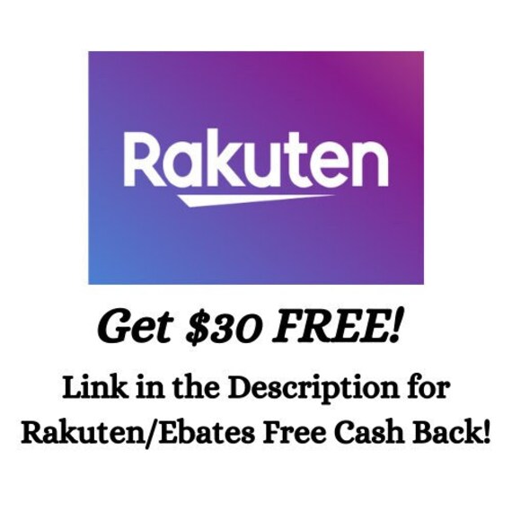 Rakuten Ebates Referral Link in Description to BEST Sign up | Etsy