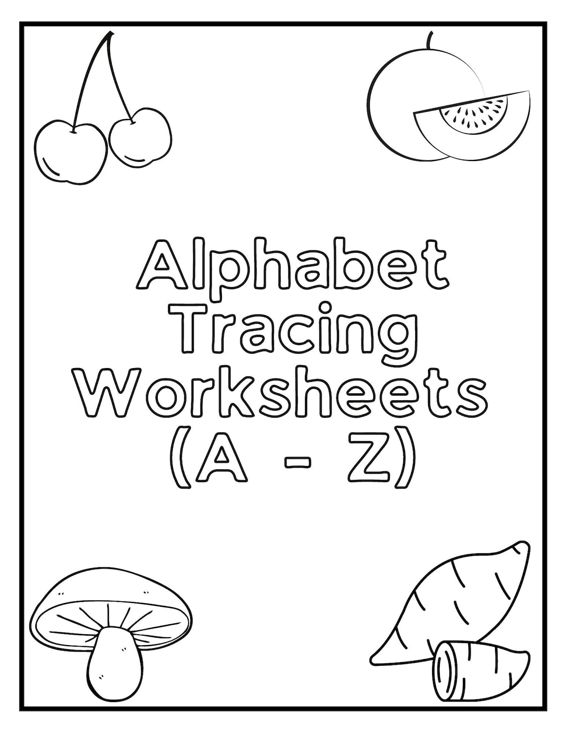 Alphabet Tracing Preschool Printable ABC Uppercase and - Etsy