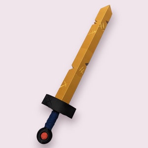 Finn&#39;s Golden Sword of Battle &#39;&quot;Scarlet&quot; Cosplay Prop Collectible Kit