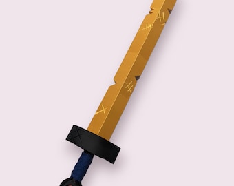 Finn's Golden Sword of Battle '"Scarlet" Cosplay Prop Collectible Kit
