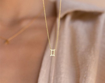 Star Sign Gold Plated Silver Sterling 925 Zodiac Necklace • Astrology Pendant for Her Birthday Gift • Horoscope Jewellery in the UK