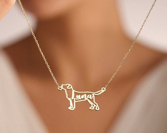 Dog Necklace, Dog Name Necklace, Dog Memorial Gift, Dog Necklace for Mom, Pet Necklace, Dog Memorial Name Necklace, Mother's Day Gift