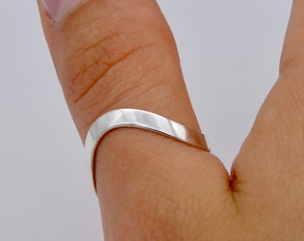 Sterling Silver Thumb Ring, 925 Silver Thumb Ring Band, Plain 925 Silver Band Ring, Sterling Silver Rings