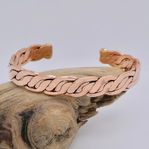 Copper Cuff Bracelet, Intricate Braided Copper Bracelet, Unique Copper Cuff, Pure Copper Jewelry