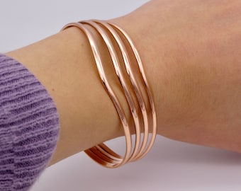 Copper Cuff Bracelet, Intricate Copper Bracelet, Unique Copper Cuff, Pure Copper Jewelry