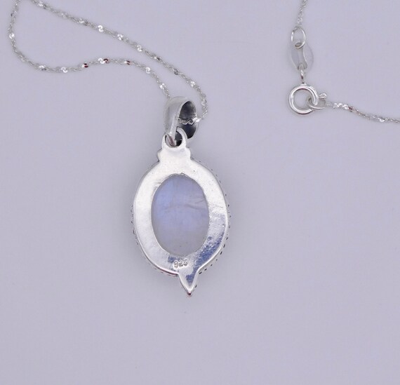 Moonstone Pendant Sterling Silver, 925 Sterling Silver