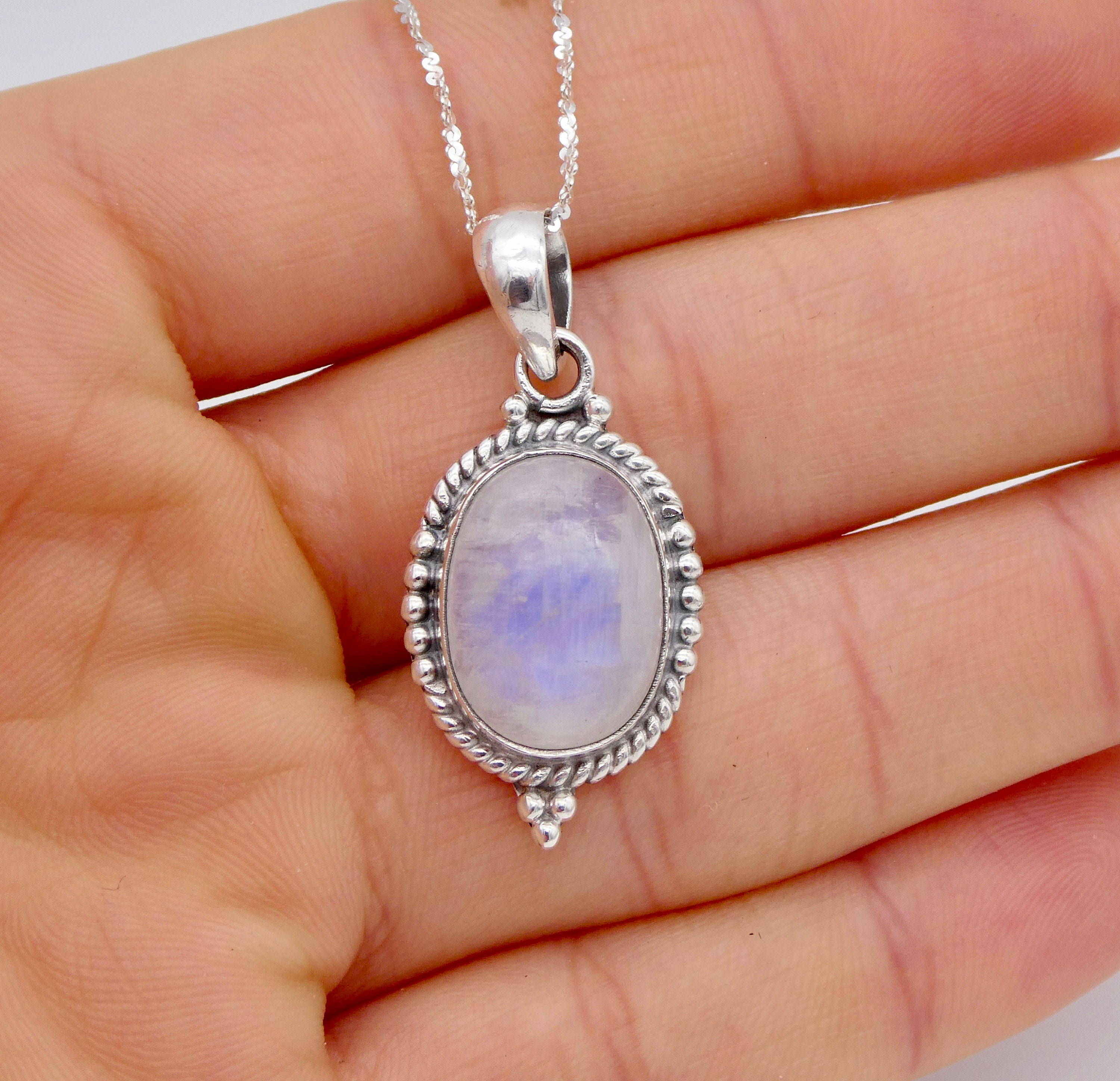 【wingbling】Starlighting Moonstone Necklace PS-TN-268-