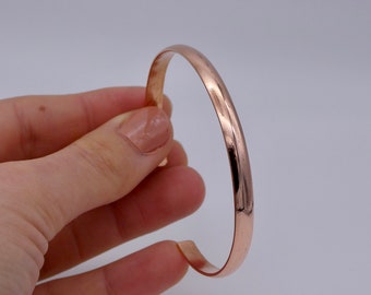 Copper Cuff Bracelet, Plain Copper Bracelet, Simple Copper Cuff, Pure  Copper Jewelry