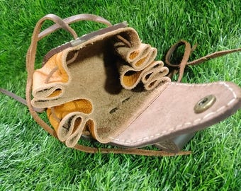 Handmade Leather Viking Pouch – Medieval Belt Bag, Cosplay Accessory
