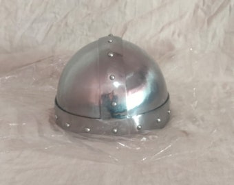 Medieval Skull Cap helmet, Cervelliere Helmet for reenactment