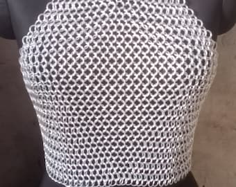 Aluminum Chainmail Top, Larp Cosplay