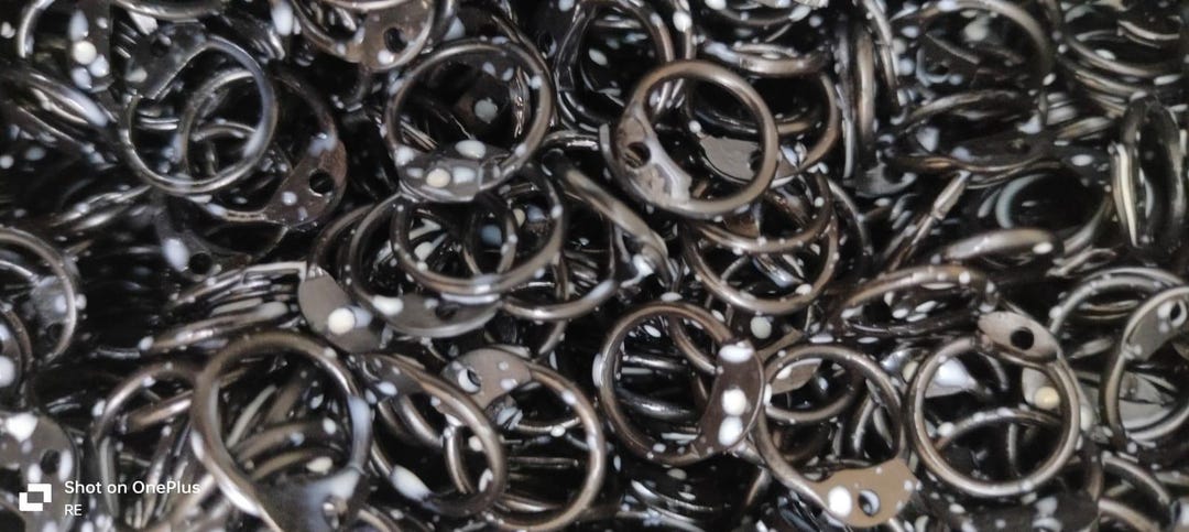 Chain Ring Riveted Black Riveted Chainmail Rings – 9mm Steel Rings, Medieval Armour Craft ...