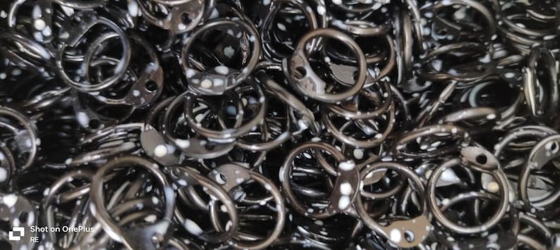 Black Riveted Chainmail Rings – 9mm Steel Rings, Medieval Armour Craft ...