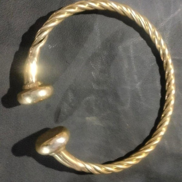 Medieval Celtic torc brass,Neck Brass Torc,Roman Celtic torc