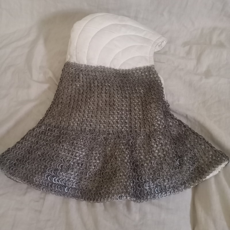 Chainmail Hood Galvanized Iron – Long main image 0